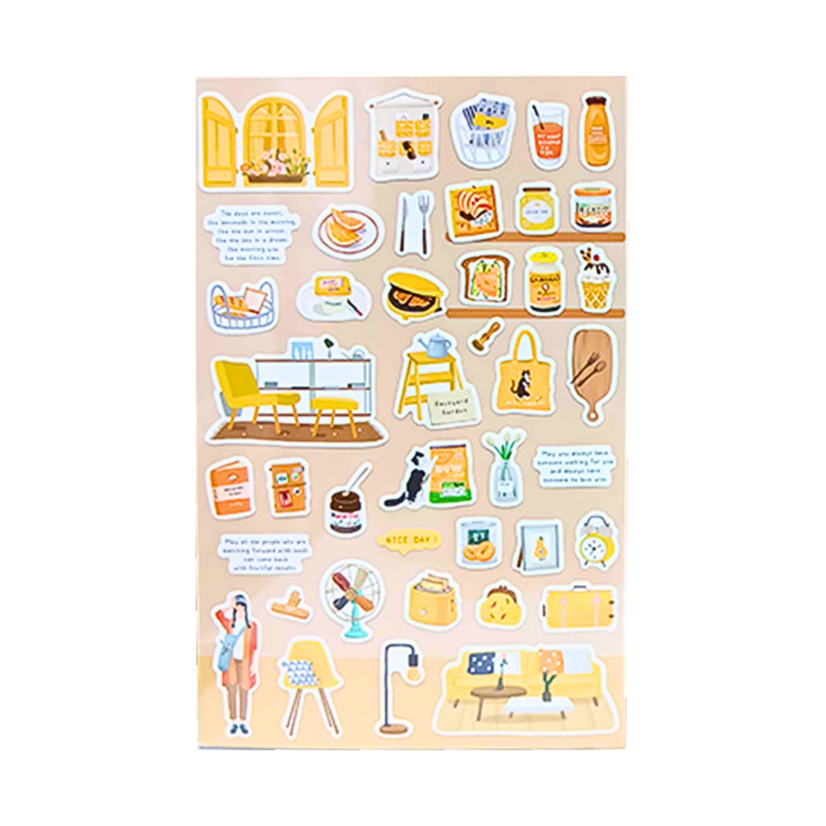 Mint Journal Studio Adhesive Hand-Drawn Sticker Sheets