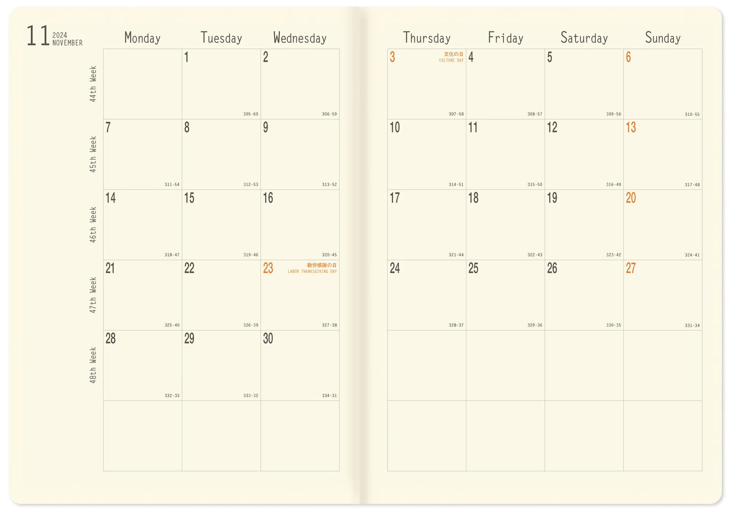 Rhodia 2024 Monthly Planner