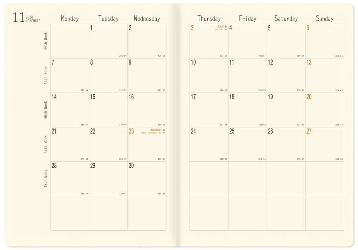 Rhodia 2024 Monthly Planner Everything Calligraphy