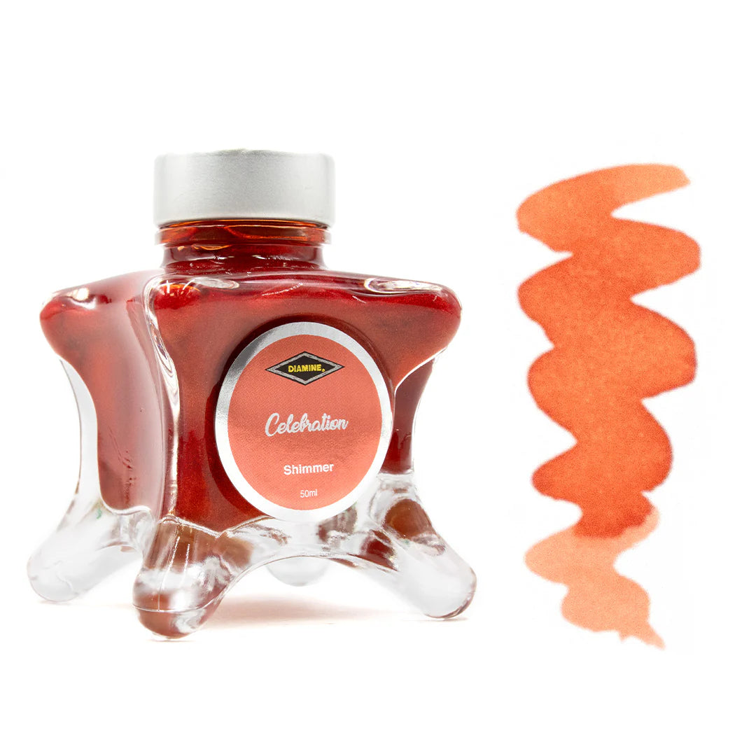 Diamine Inkvent Fountain Pen Ink (50ml) Green Edition - Shimmer