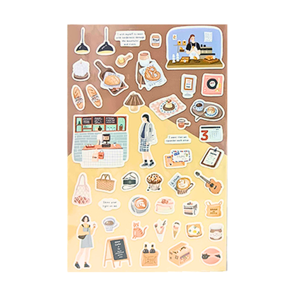 Mint Journal Studio Adhesive Hand-Drawn Sticker Sheets
