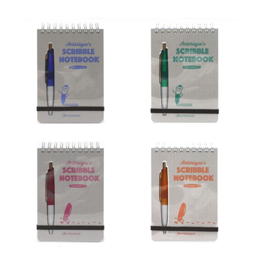 Anterique Scribble Notebook with Ballpoint Pen
