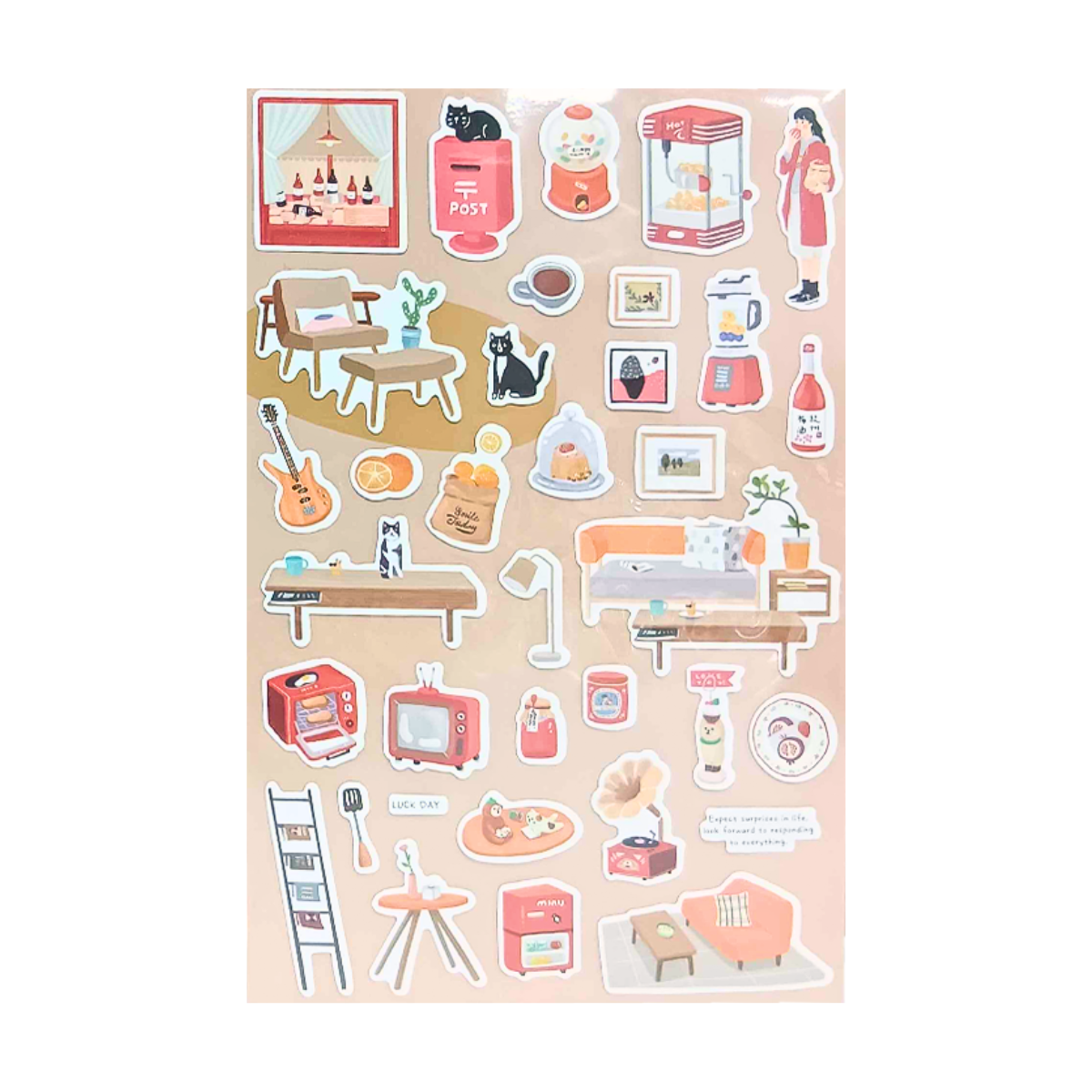 Mint Journal Studio Adhesive Hand-Drawn Sticker Sheets