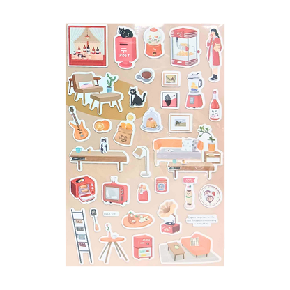 Mint Journal Studio Adhesive Hand-Drawn Sticker Sheets