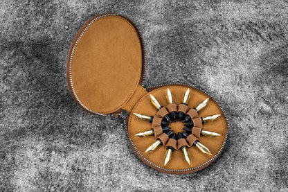 Galen Leather The Nib Circle – Leather Zip Nib Case for 12 Nibs