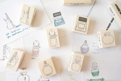 Beverly Ink's Companion Wooden Rubber Stamps