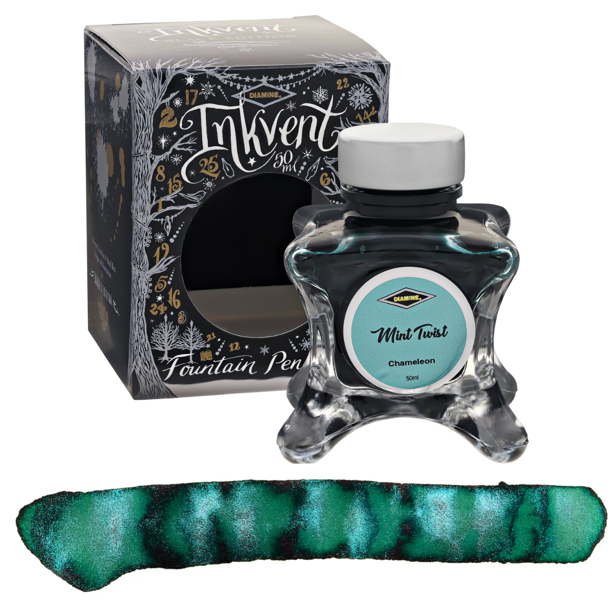 Diamine Inkvent Black Edition Fountain Pen Ink Chameleon [50ml]