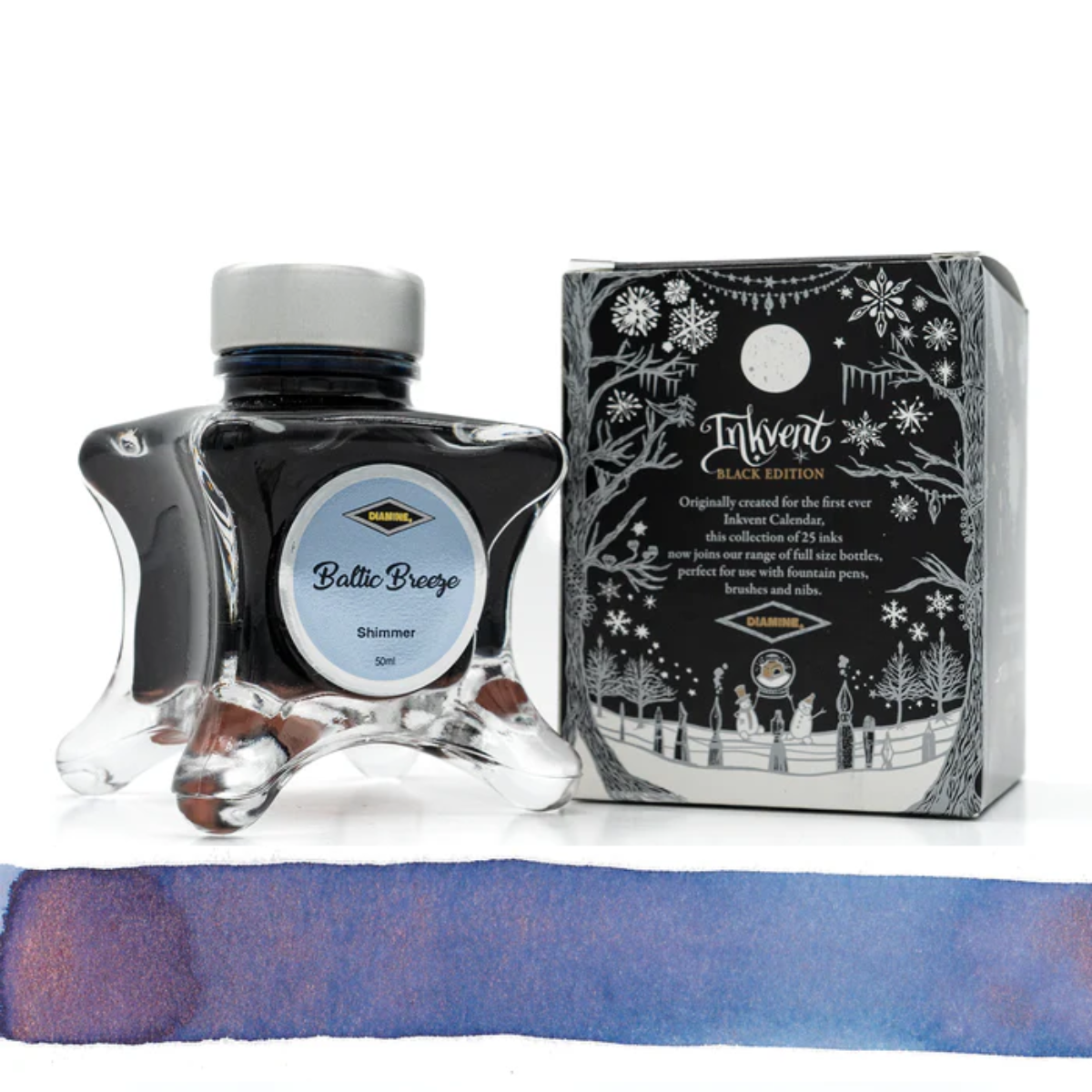 Diamine Inkvent Black Edition Fountain Pen Ink Shimmer [50ml]