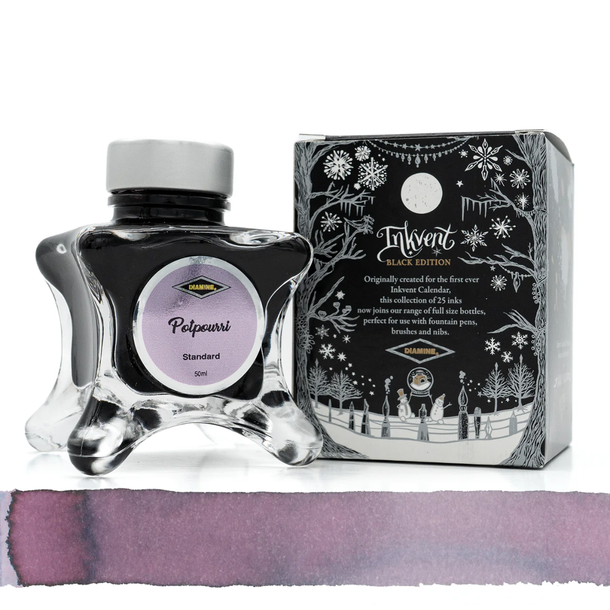 Diamine Inkvent Black Edition Fountain Pen Ink Standard [50ml]