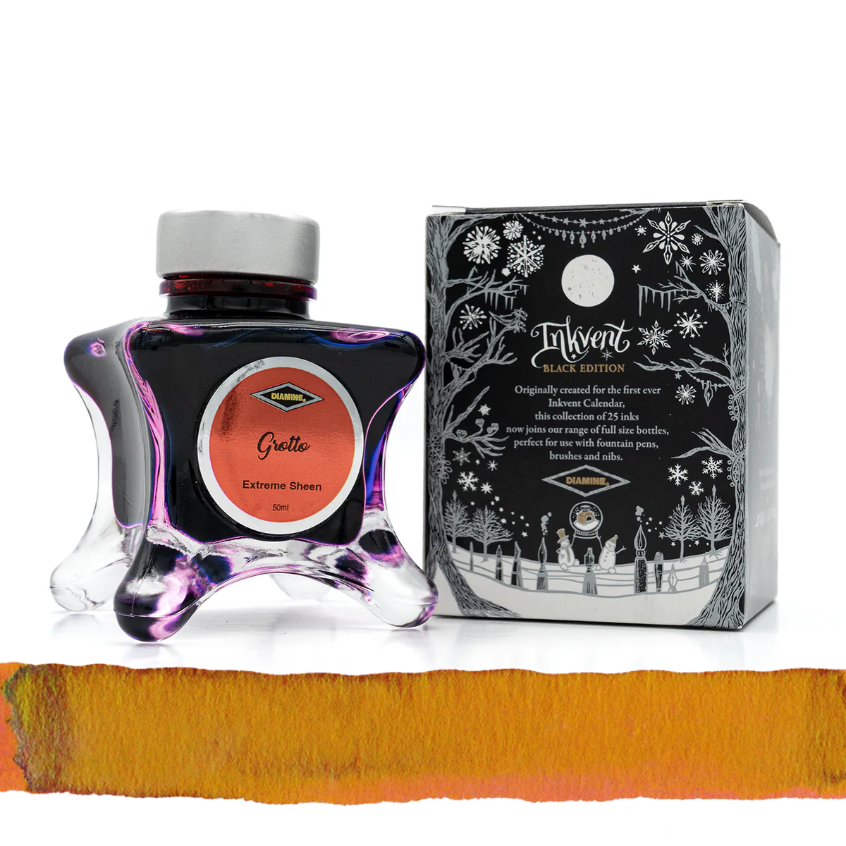 Diamine Inkvent Black Edition Fountain Pen Ink Extreme Sheen [50ml]
