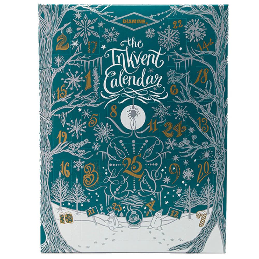 Diamine 2025 Inkvent Calendar Teal Edition
