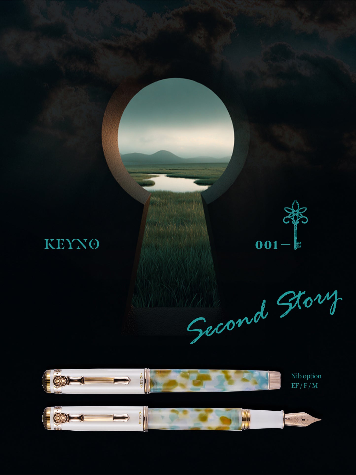 Dominant Industry Keyno Serenity Fountain Pen No.001