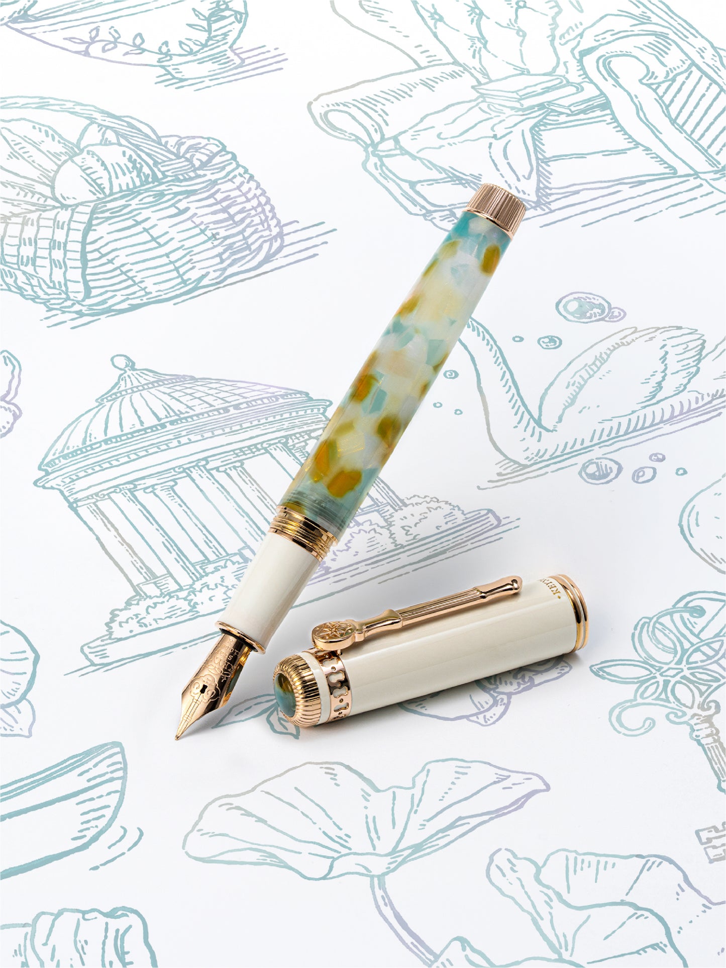 Dominant Industry Keyno Serenity Fountain Pen No.001