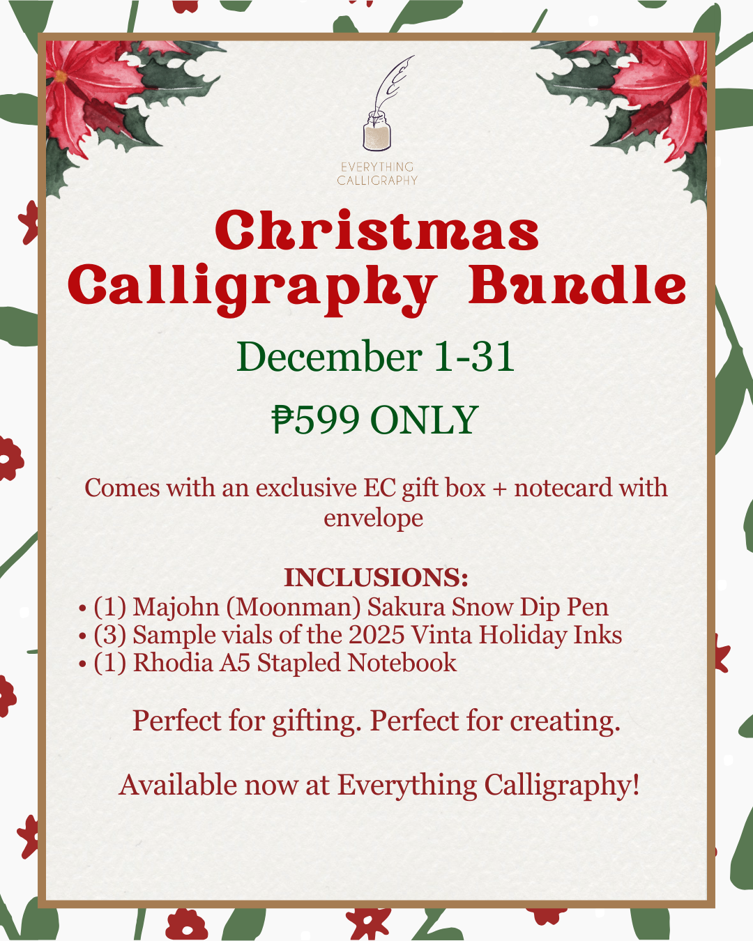 Everything Calligraphy Christmas Calligraphy Bundle