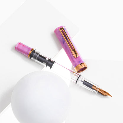 TWSBI ECO Fluorite Purple with Bronze Fountain Pen