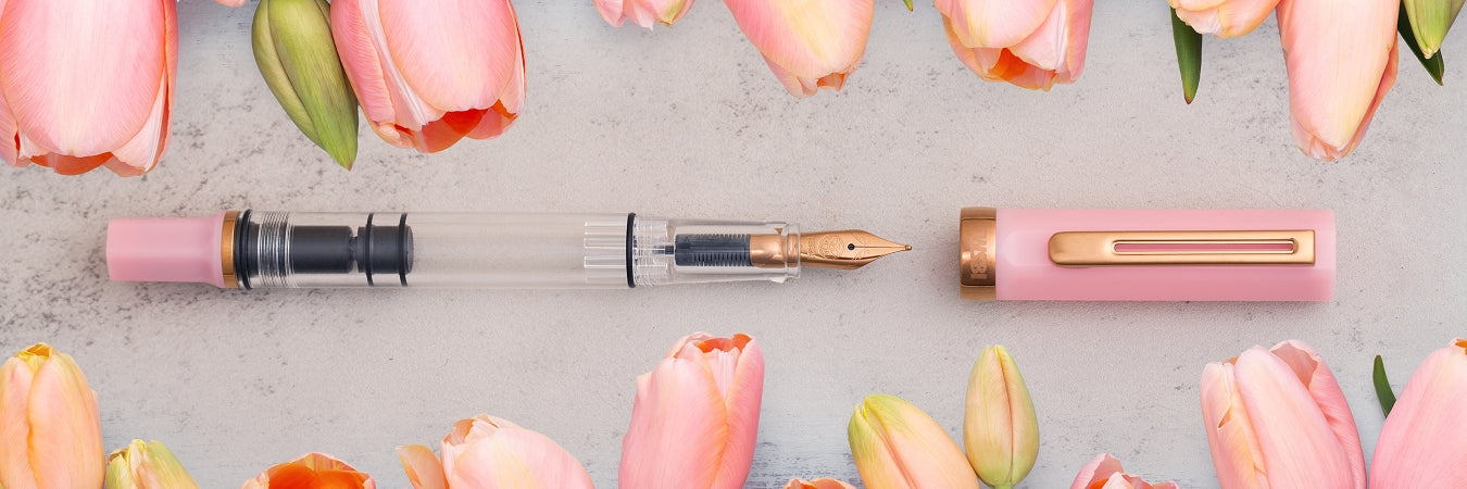 TWSBI ECO Pink Lemonade with Bronze Fountain Pen