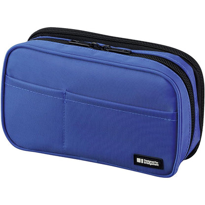 Lihit Lab Book Type Double Zipper Pouch