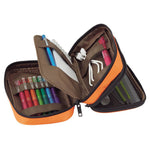 Lihit Lab Book Type Double Zipper Pouch