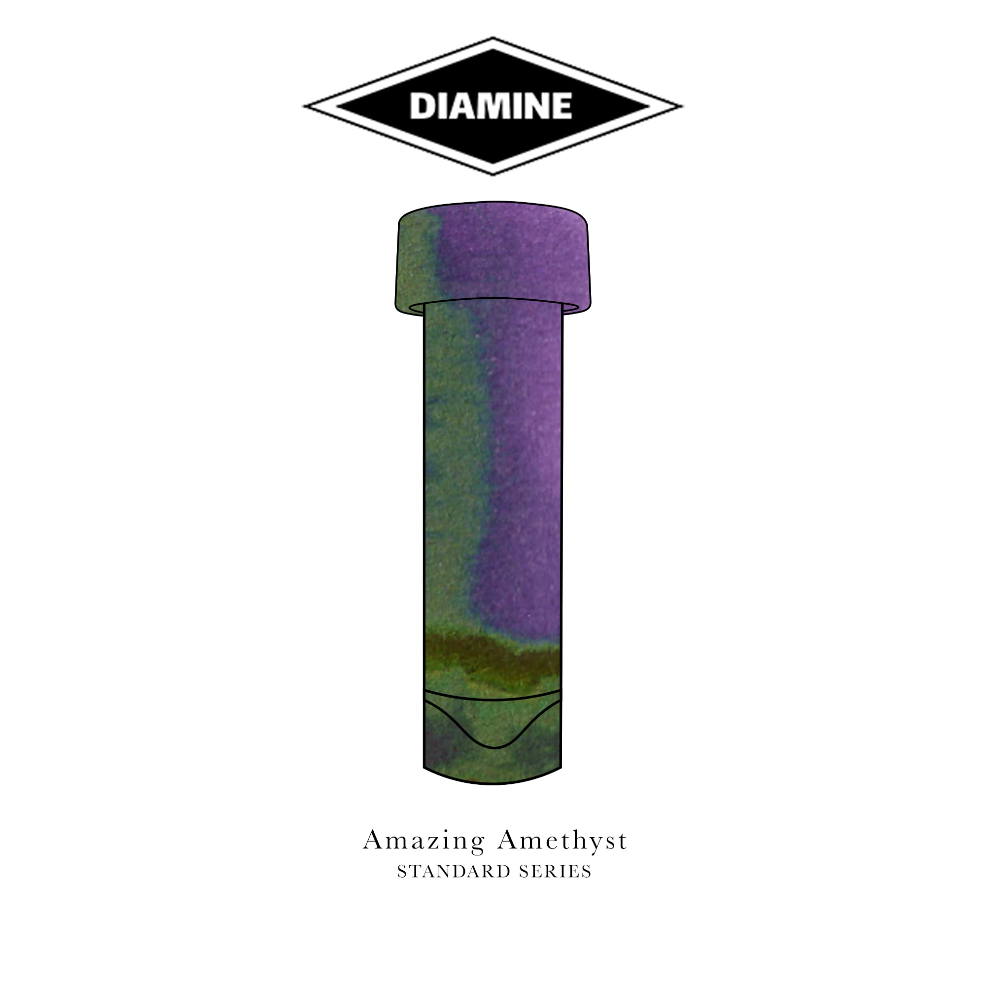 Diamine Standard Series (A-L) Fountain Pen Ink Sample Vials (3ml)