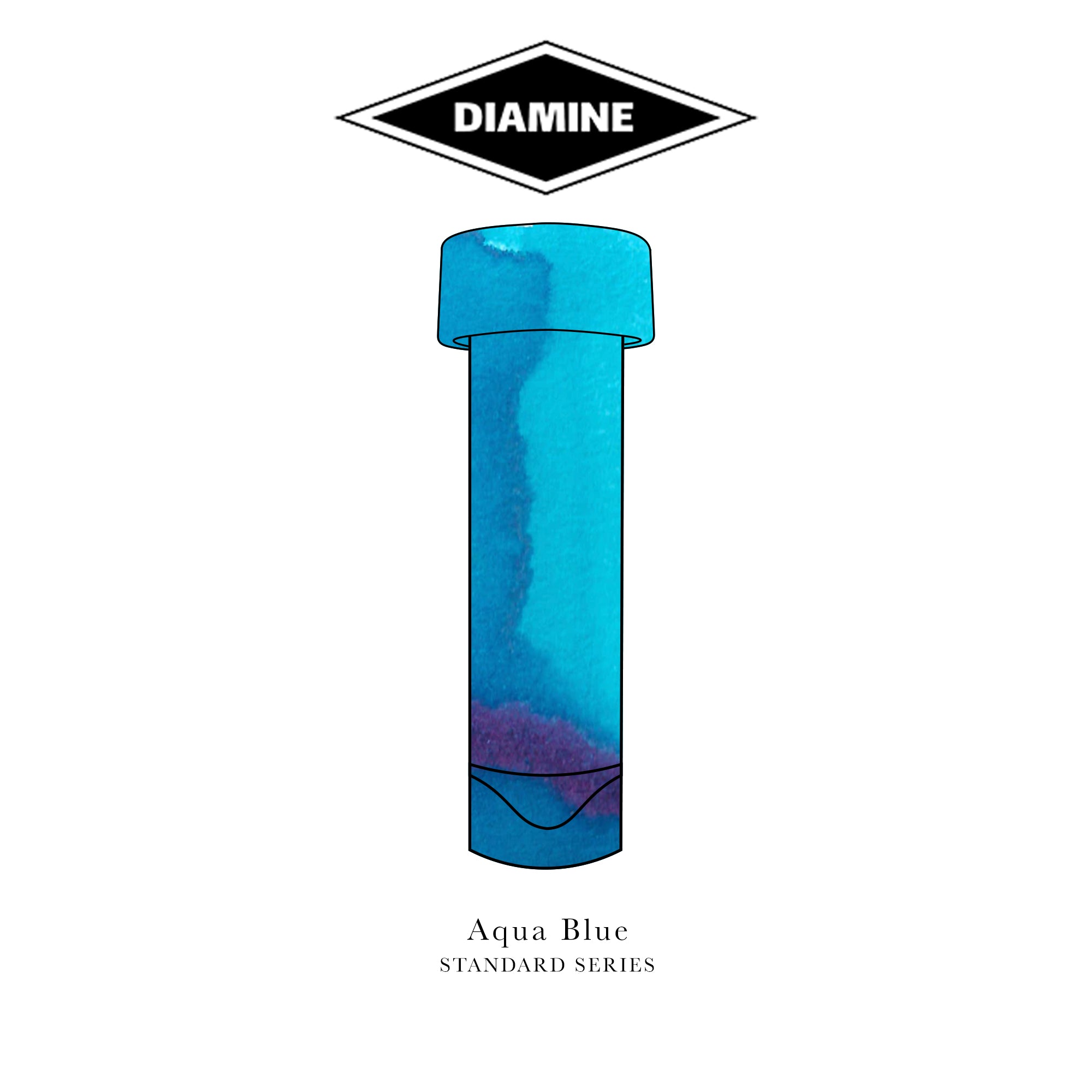 Diamine Standard Series (A-L) Fountain Pen Ink Sample Vials (3ml)