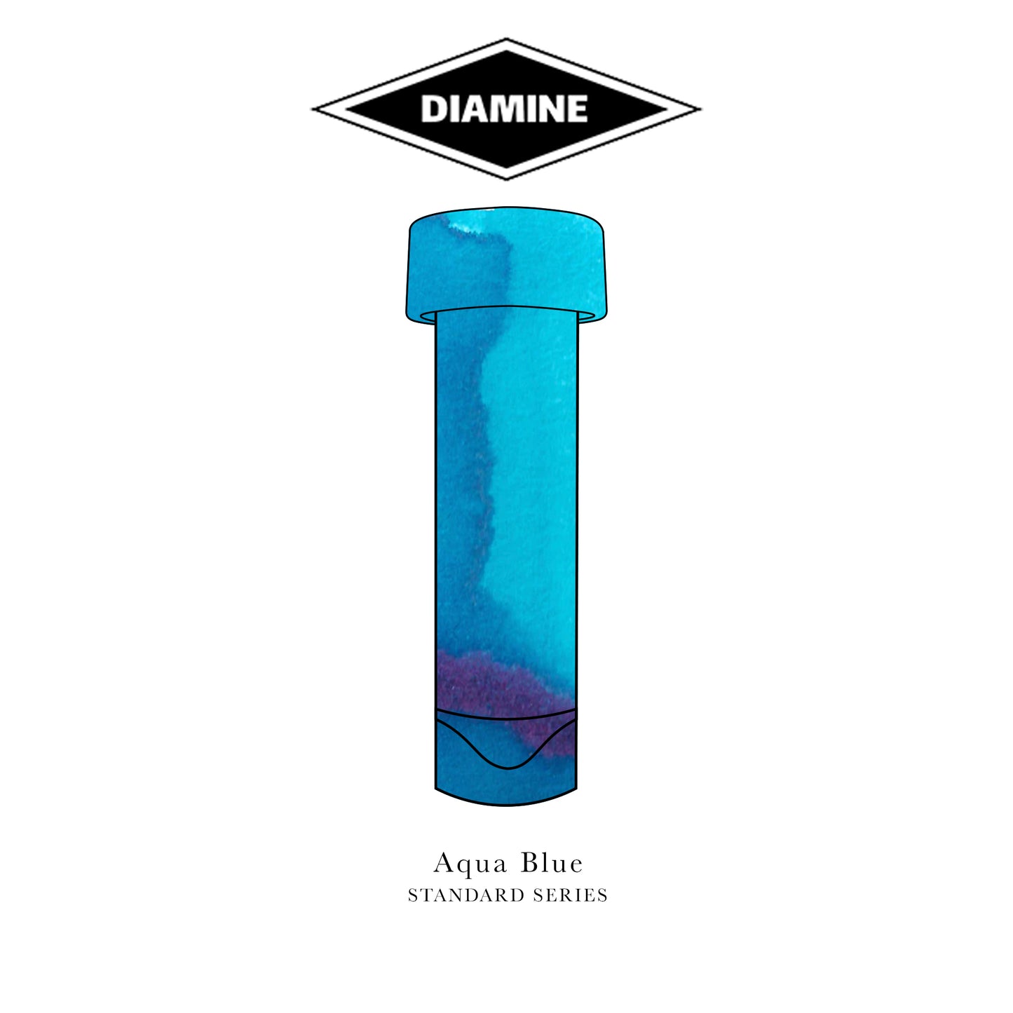 Diamine Standard Series (A-L) Fountain Pen Ink Sample Vials (3ml)