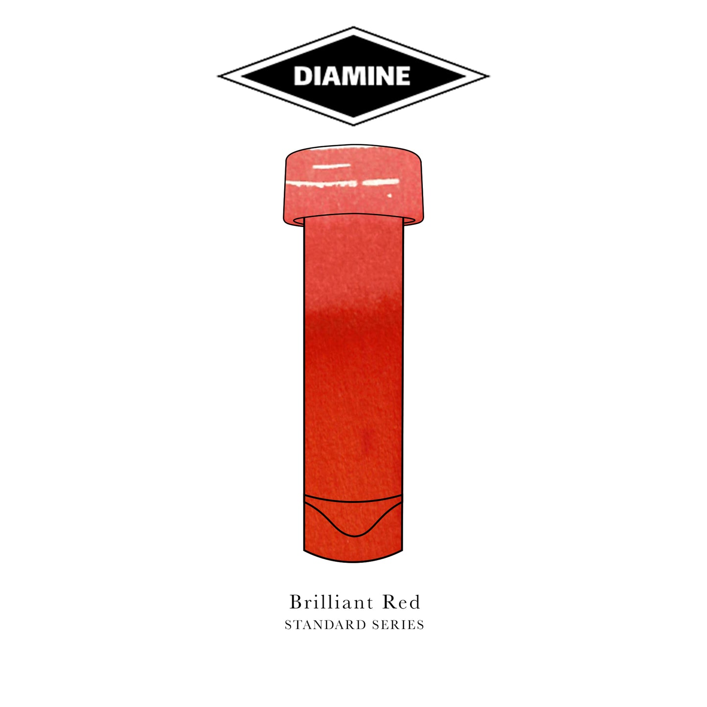 Diamine Standard Series (A-L) Fountain Pen Ink Sample Vials (3ml)