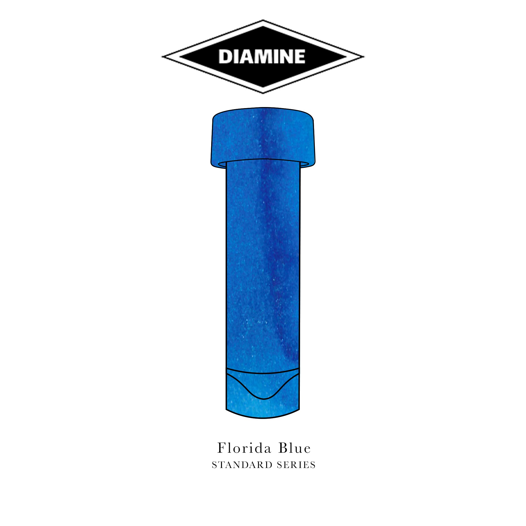 Diamine Standard Series (A-L) Fountain Pen Ink Sample Vials (3ml)