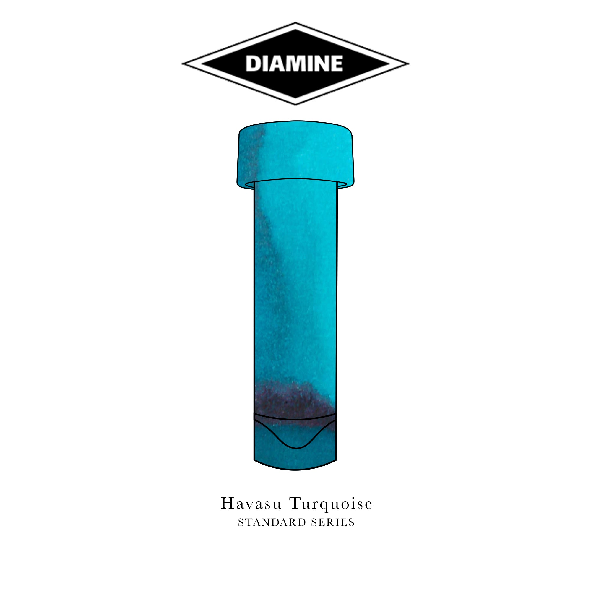 Diamine Standard Series (A-L) Fountain Pen Ink Sample Vials (3ml)