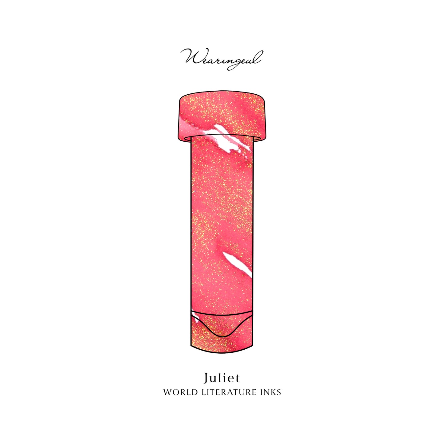 Wearingeul Fountain Pen Ink Sample Vials (World Literature Inks) 3ml