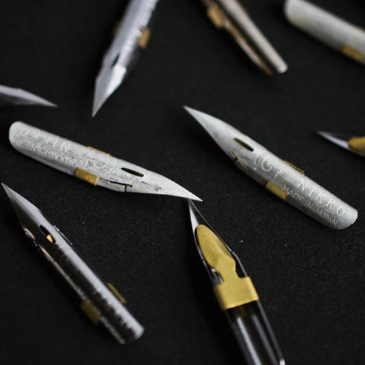 Tag Stationery Nikko G-Type Plated Nibs with Back Feeder (Set of 3)