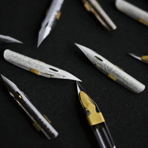 Tag Stationery Nikko G-Type Plated Nibs with Back Feeder (Set of 3)
