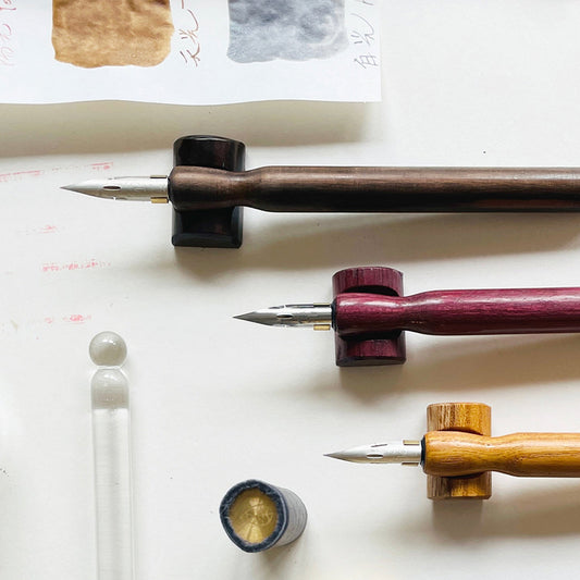 Tag Stationery Dip Pen Set (Wooden Holder & G Nib)