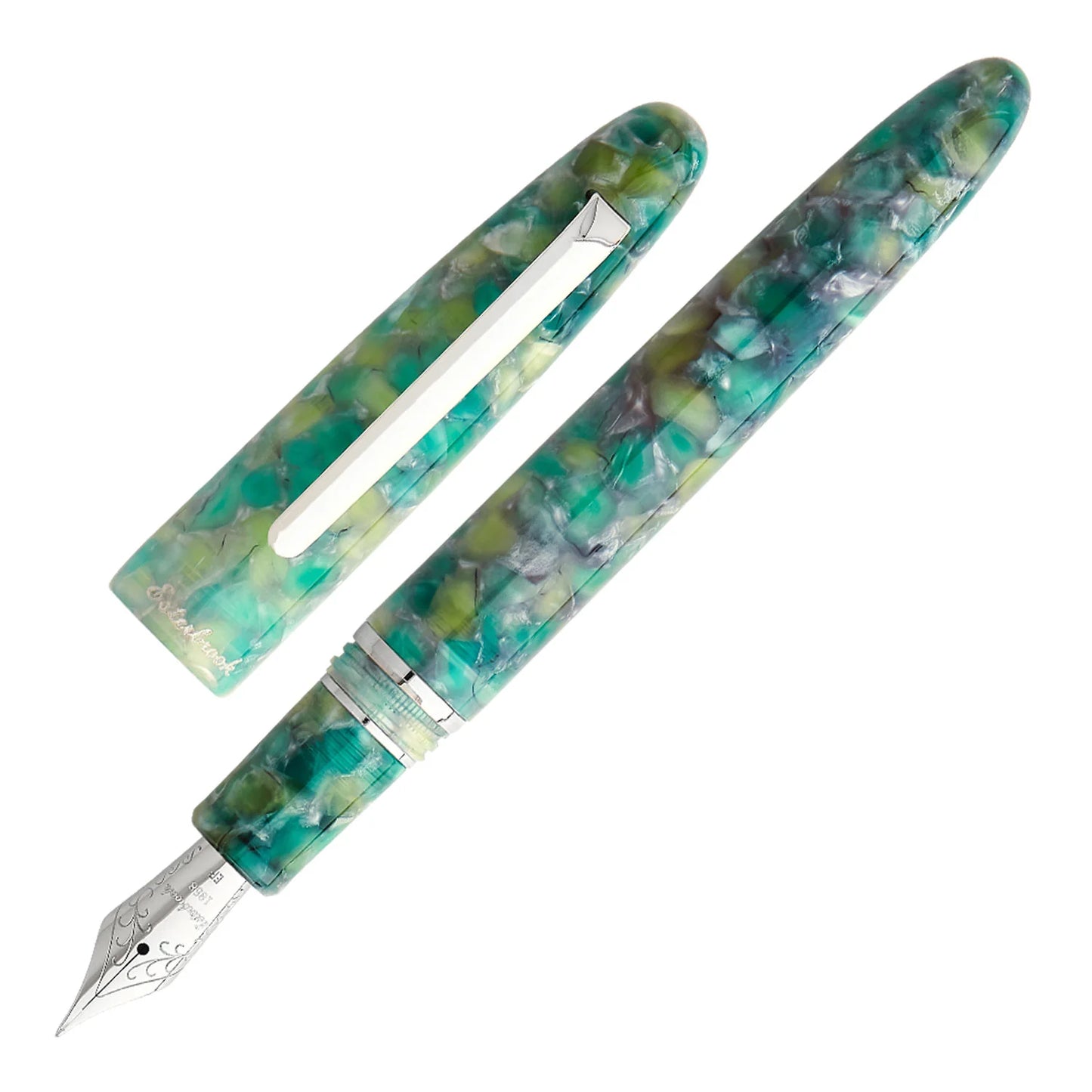 Esterbrook Estie Sea Glass Silver Trim Fountain Pen