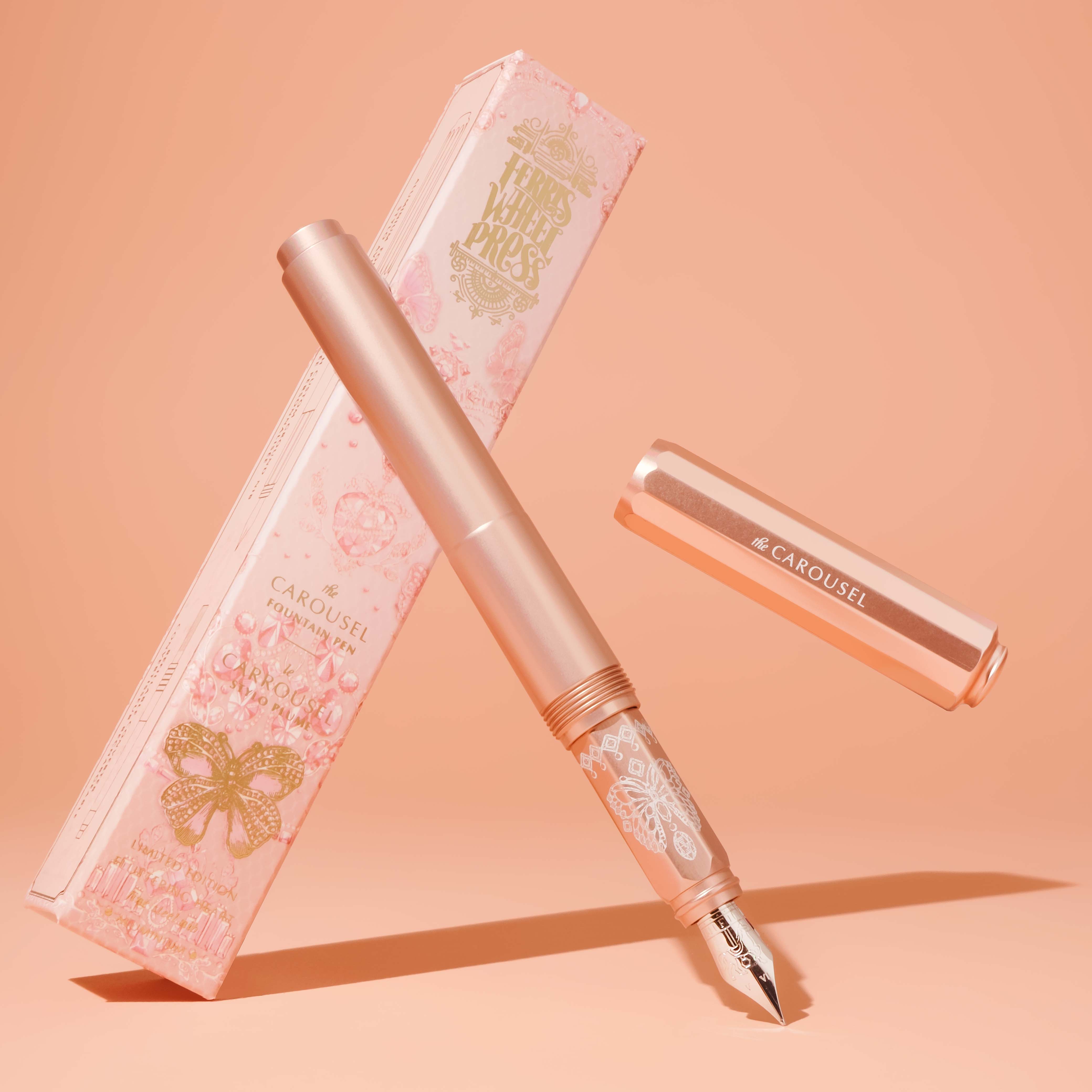 Ferris Wheel Press (Limited Edition 2023) Aluminum Carousel Fountain Pen - The Fluttering Heart