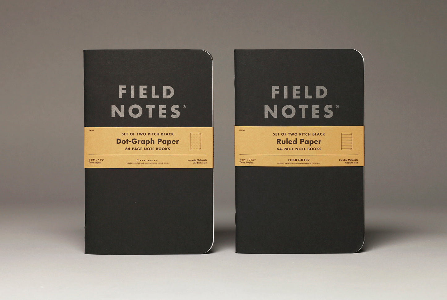 Field Notes Pitch Black Notebook [Set of 2]