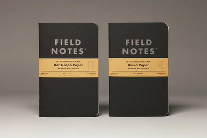 Field Notes Pitch Black Notebook [Set of 2]