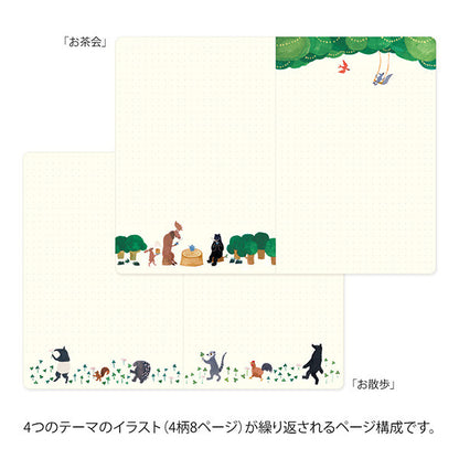 Midori Yuru Log Notebook B6
