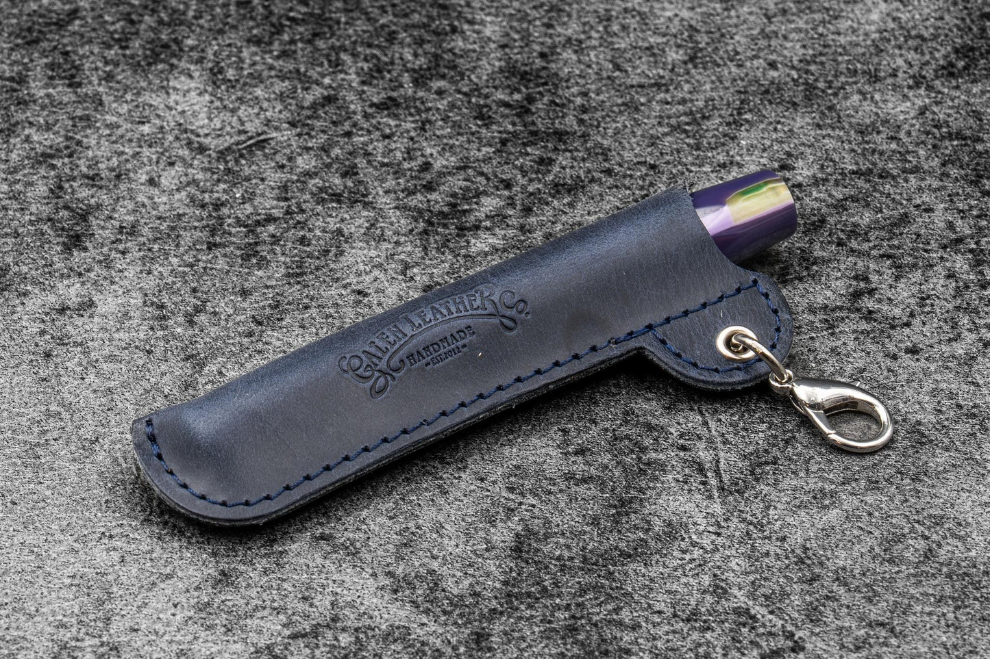 Galen Leather - Leather Pocket Pen Keeper - Lanyard EDC Pocket Pen Sleeve