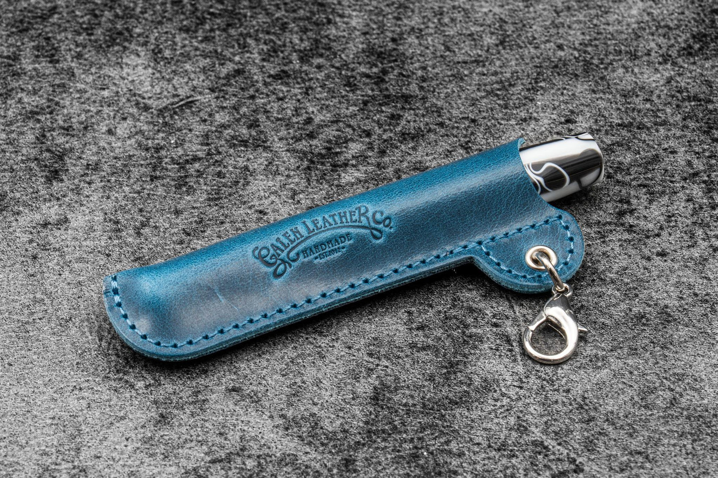 Galen Leather - Leather Pocket Pen Keeper - Lanyard EDC Pocket Pen Sleeve