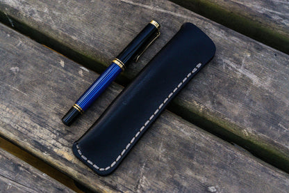 Galen Leather - Leather Single Fountain Pen Case / Pen Pouch