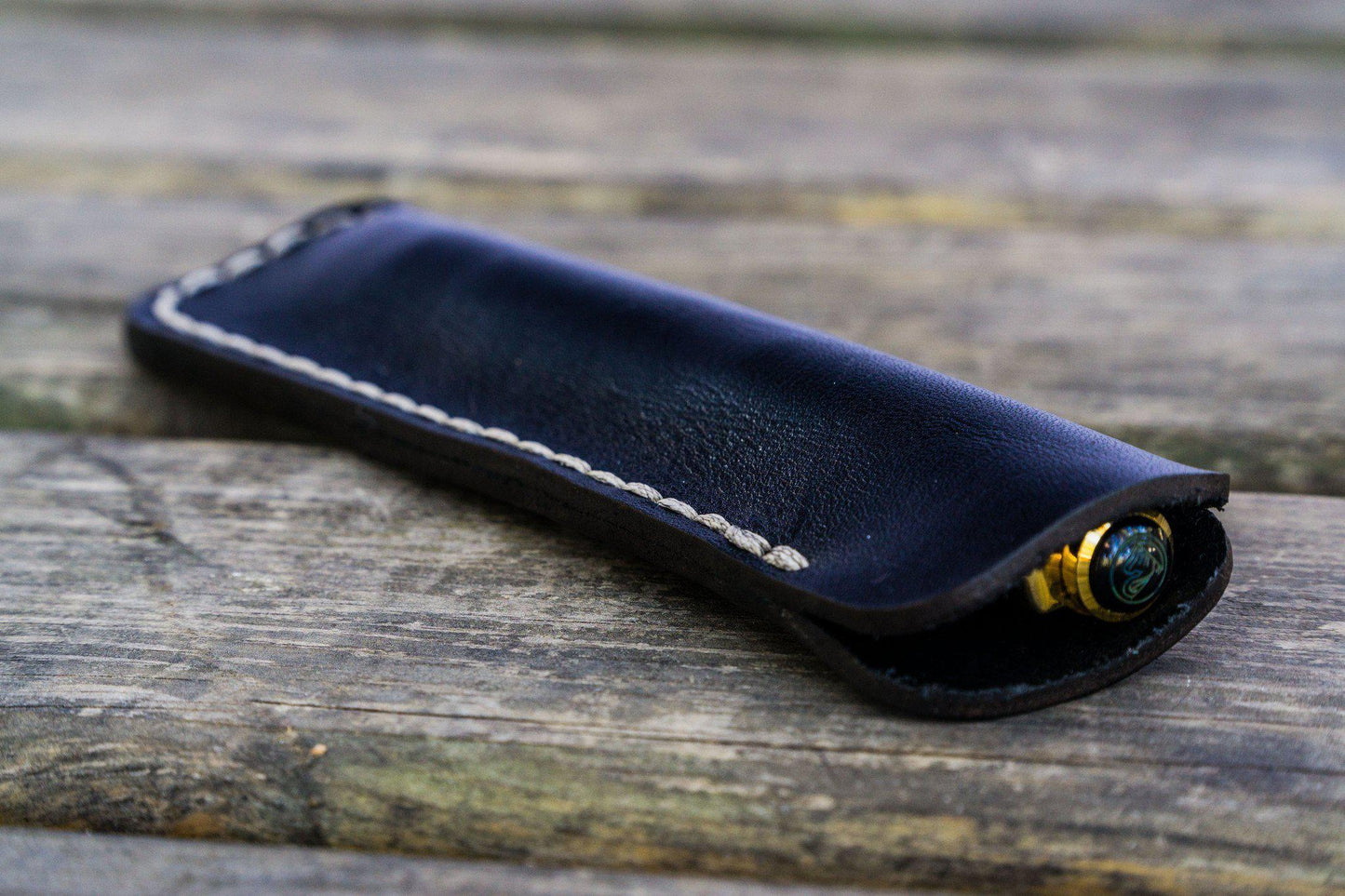 Galen Leather - Leather Single Fountain Pen Case / Pen Pouch