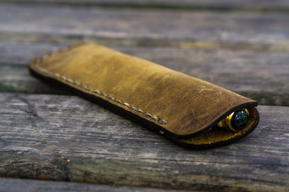 Galen Leather - Leather Single Fountain Pen Case / Pen Pouch