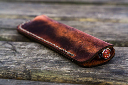 Galen Leather - Leather Single Fountain Pen Case / Pen Pouch
