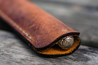 Galen Leather - Leather Single Fountain Pen Case / Pen Pouch