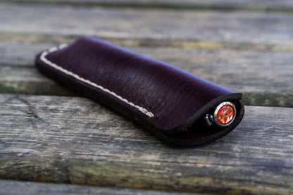Galen Leather - Leather Single Fountain Pen Case / Pen Pouch