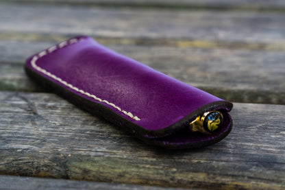 Galen Leather - Leather Single Fountain Pen Case / Pen Pouch