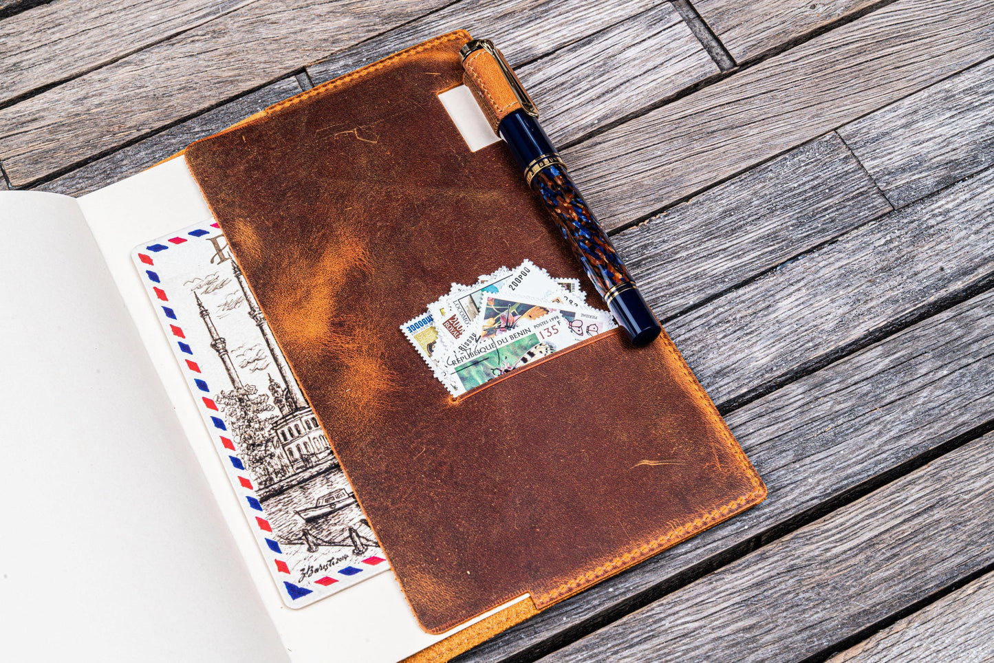 Galen Leather - Leather Slim A5 Notebook / Planner Cover