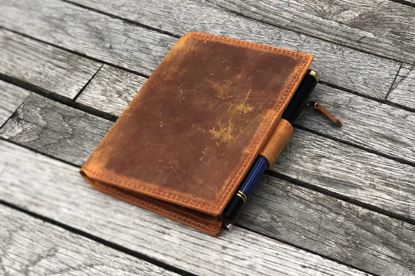 Galen Leather - Leather Wallet Insert for Traveler's Notebook - Passport Size