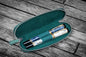 Galen Leather - Leather Zippered Duo Slim Pen Case for 2 Pens