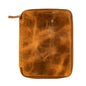 Galen Leather - Leather Zippered 10 Slots Pen Case with A5 Notebook Holder